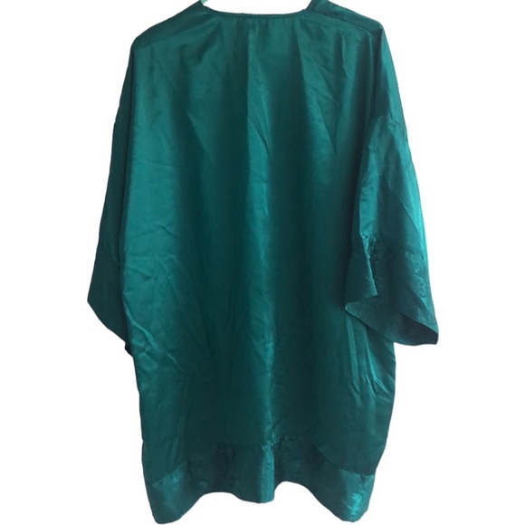 Victoria's Secret Emerald Green Robe No Belt Floral Pattern One size - Picture 5 of 5